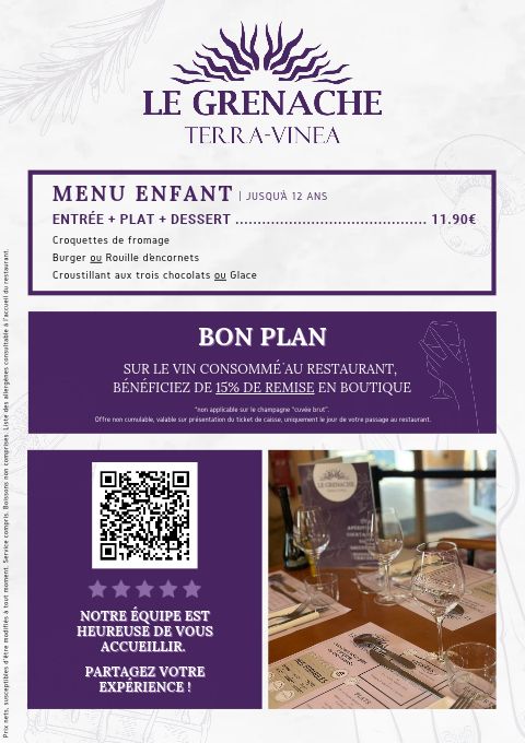 Carte restaurant 2026 V2